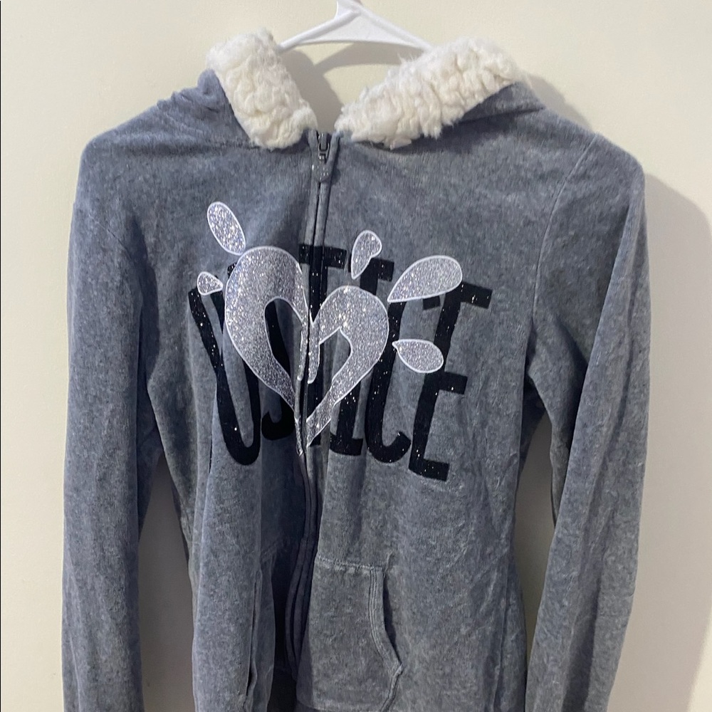 Gray Justice zip up jacket